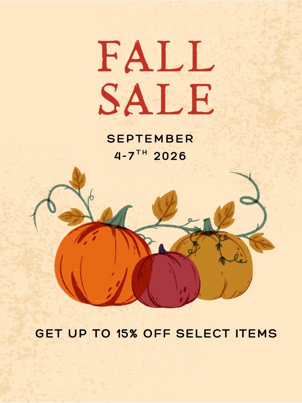 Happy Fall Y’all Sale! 🍁
